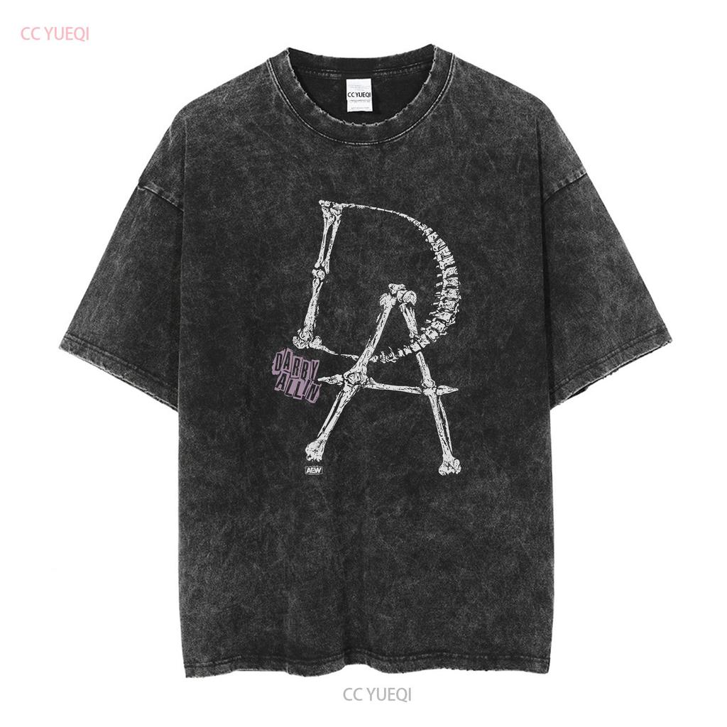 Darby Allin Anpassung AEW Offizielles T-Shirt lange oder kurze Ärmel Vintage Gewaschen Leicht Atmungsaktiv Mann Dehnbar Vielseitig