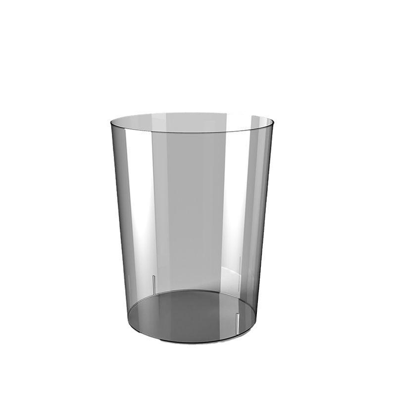 Transparent Trash Can - Large Household Unsealed Flower-shaped Trash Bin - Tall Office Room Garbage Can - Paper Basket