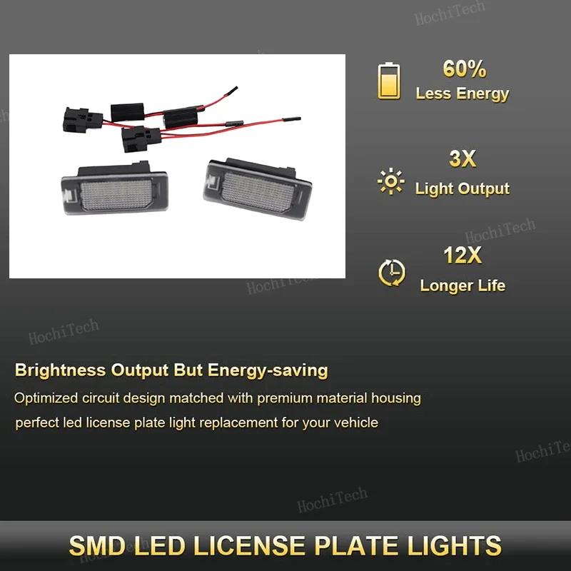 12V LED Car License Number Plate Light Lamp No Error For Porsche Panamera 970 4D 2010-2016 8TO943021