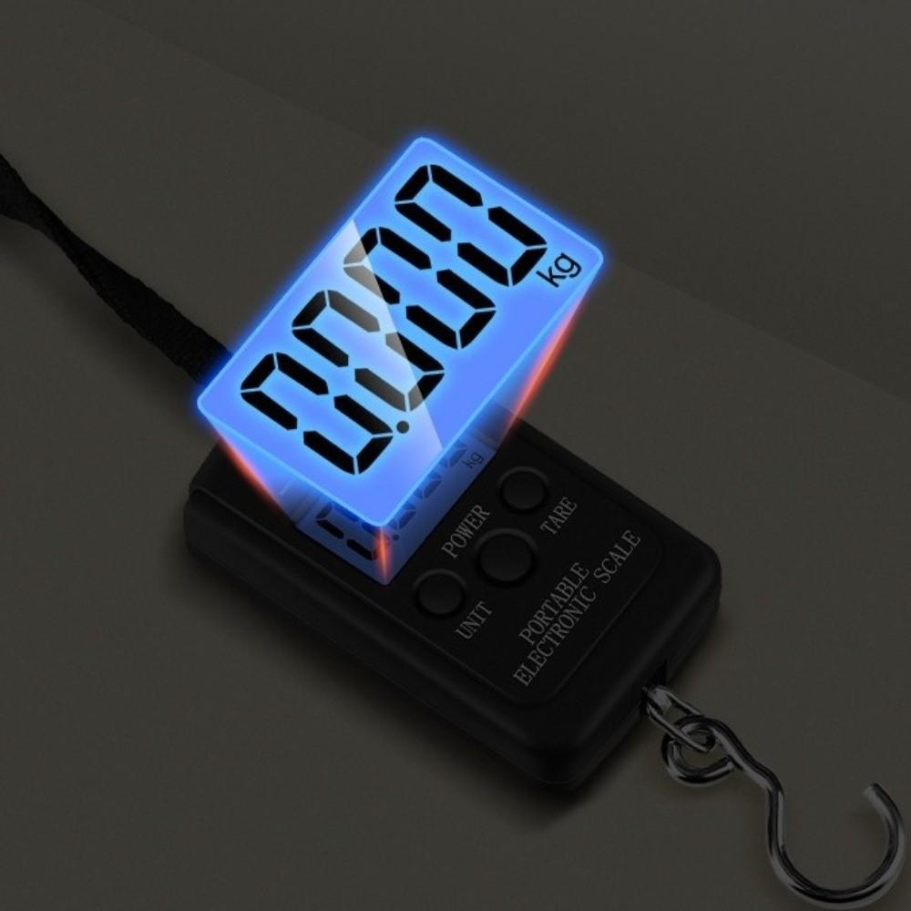 50kg Capacity Electronic Luggage Scale LCD Display Digital Hanging Scale Home Use