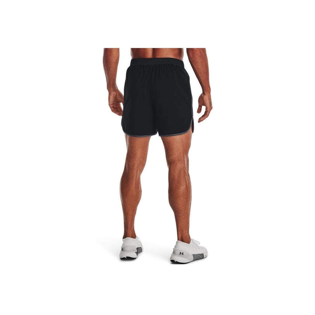 Under Armour Solid Color Elastic Waist 6-Inch Training Shorts Men Bottoms Black 1377027-001