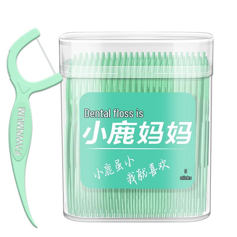 Xiao Lu Mama Ultra-fine Dental Floss Sticks - Refreshing Family Pack