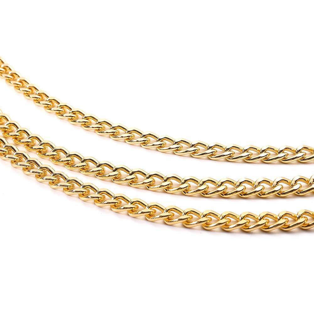 Round Pendant Adjustable Zinc Zinc Alloy Chains Waist Chain Women Body Chain Aluminum Chain Metal Belts