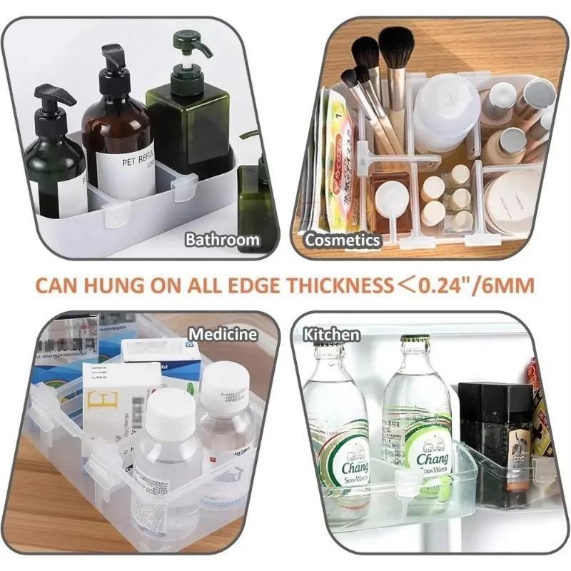 Nastavitelná papírová přepážka do lednice víceúčelová svorka úložný regál modulární přepážka do lednice organizace potravinových lahví