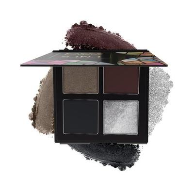 FACESCANADA 4 In 1 Quad Eyeshadow Palette - Smokey Game 07, 4.8G | Shimmer & Matte Shades  | Vitamin E Enriched | Vegan
