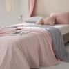 Class A Ice Silk Summer Quilt: Solid Color, Machine Washable, Thin Cooling Blanket for Air Conditioning