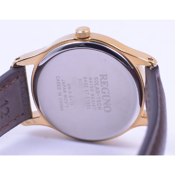 Citizen RS26-0031C pour femmes ( Montre REGUNO Femme) Montre Ronde Analogique Acier Inoxydable Marron