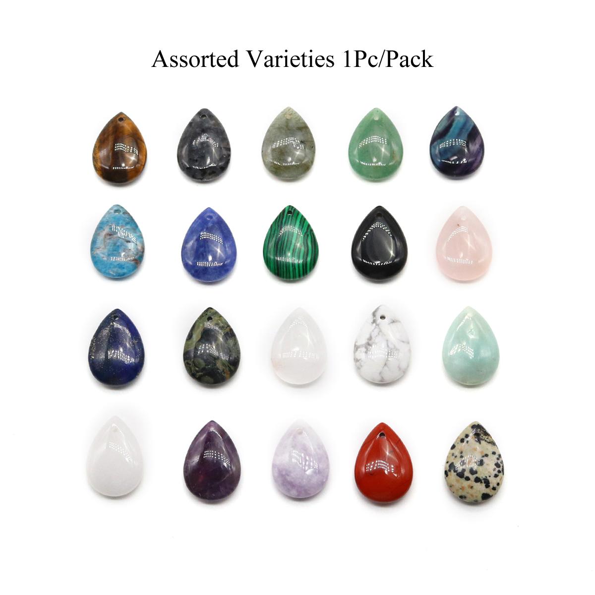 

Подвеска из натурального камня, подвески в форме капли с кристаллами и драгоценными камнями для изготовления ювелирных изделий своими руками, товары для женщин и мужчин или домашний декор, подарки для рукоделия 1Pc/25×18mm