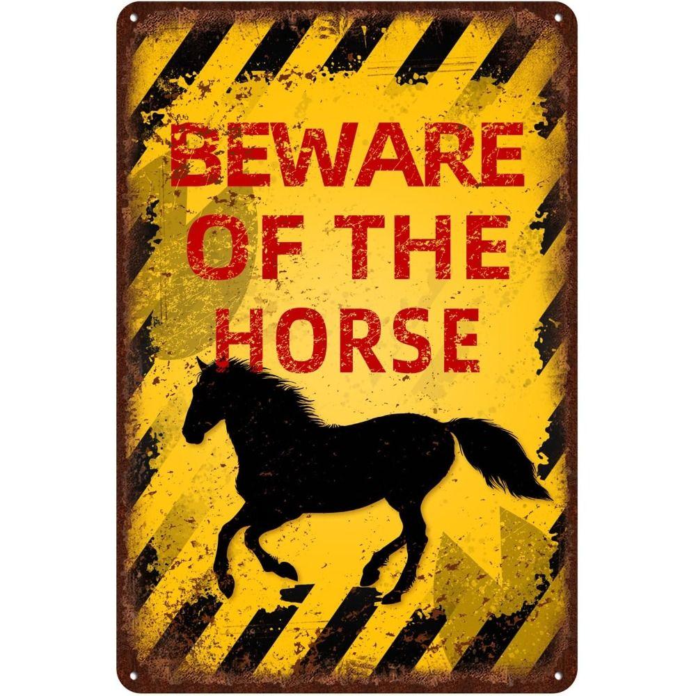 Beware of Animal Silhouette Aluminum Signs Metal Warning Plates