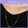Collier élégant géométrique en acier titane de 120 cm pour femmes parfait pour le layering