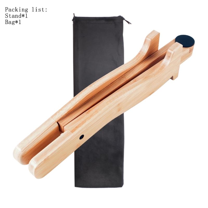 Ukulele Stand Wood Guitar Rack A-Frame Style Standing Musical Instrument Holder with Smooth Side for Ukuleles Violins