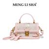 Niche Retro High-end Embroidery Shoulder Crossbody Small Square Bag Women's Commuting Trend Versatile Handbag
