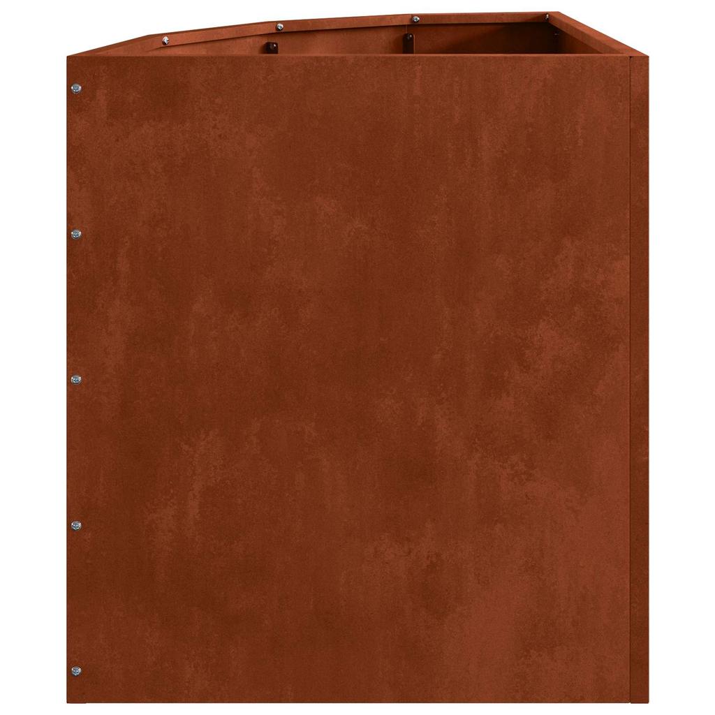 Corner Planter Rusty 45 X 45 X 50 Cm Weathering Steel