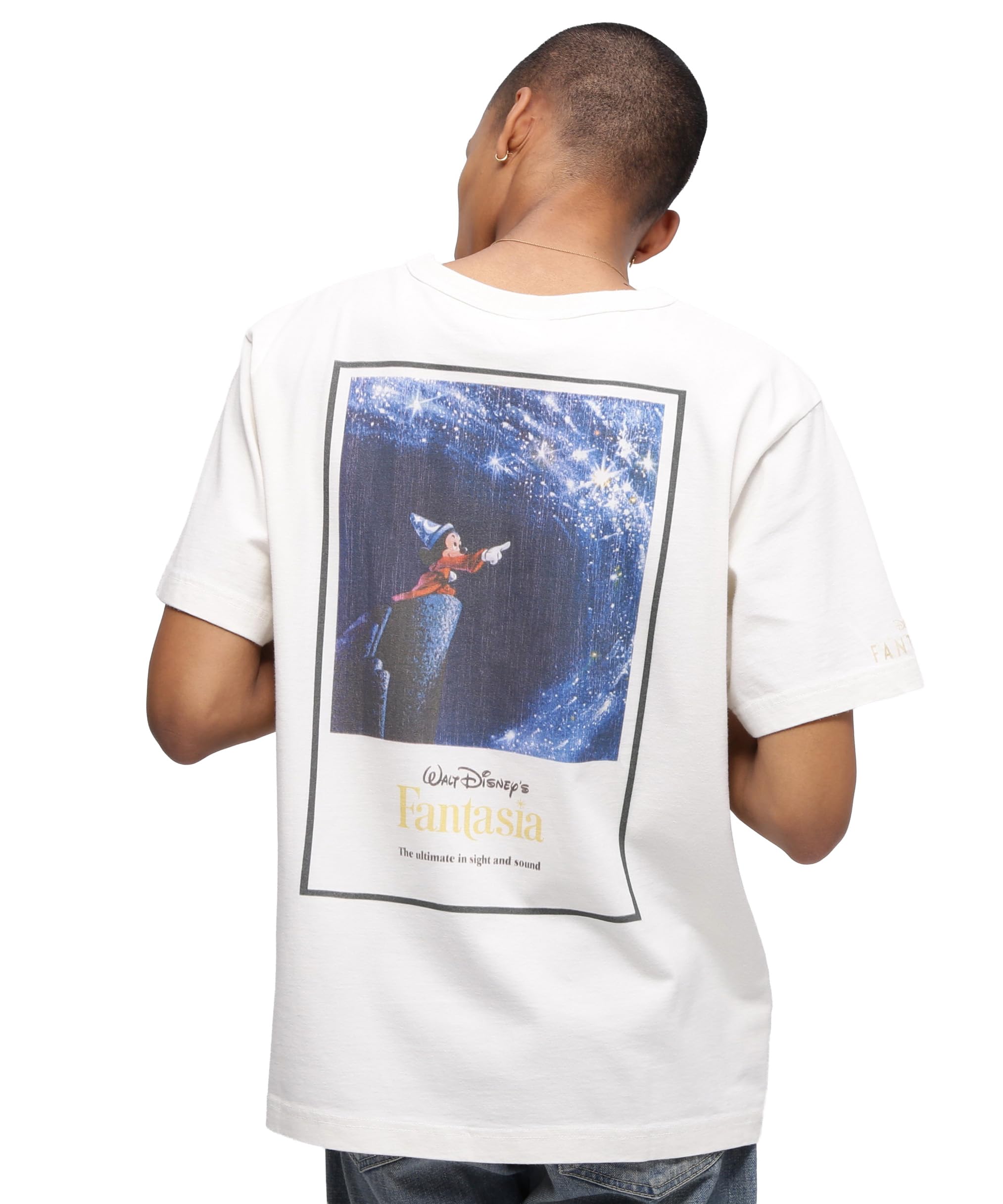 

Avirex Collection FANTASIA MICKEY MOUSE FILM MASIC Size T-SHIRT, Men s, 2XL, 033, Off-White, 783-5234026