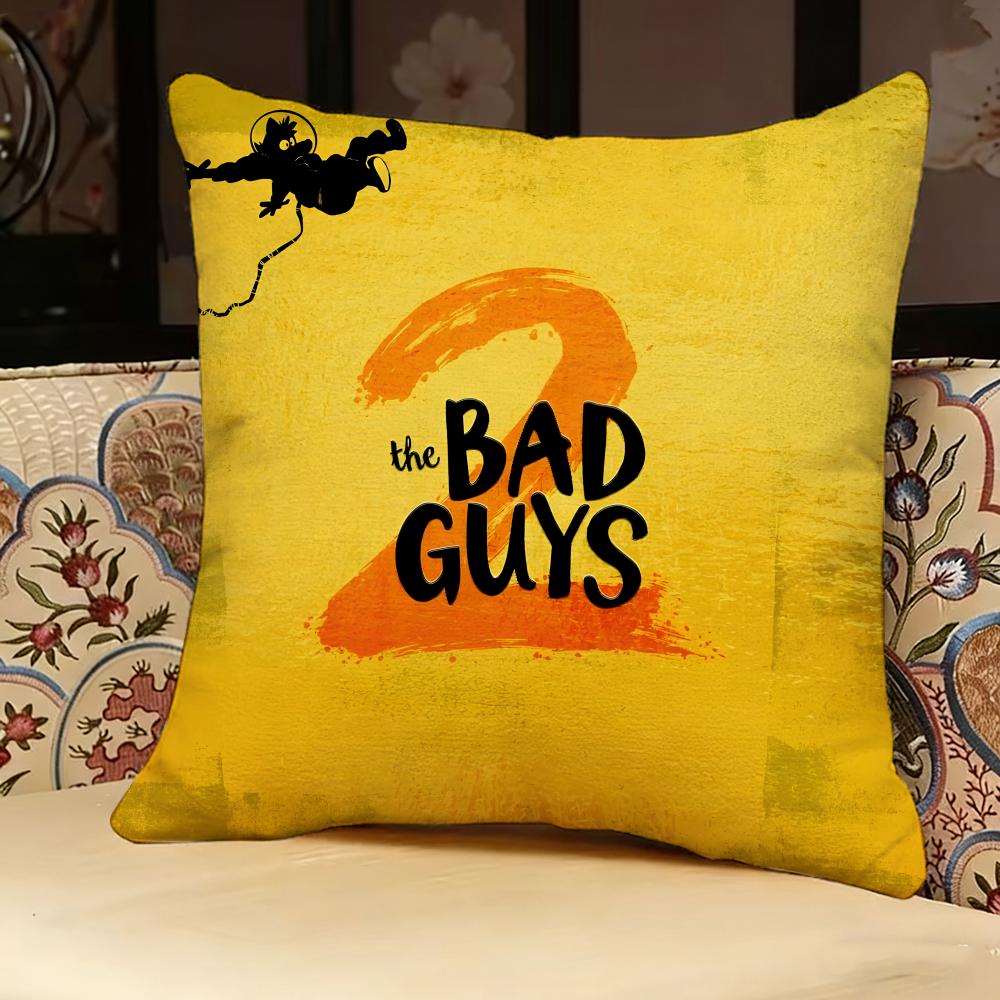 The B-bad Guys Moive Pillow Case Pillowcase, Double-sided Printed, Sofa Cushion, Bedroom Headboard Pillow