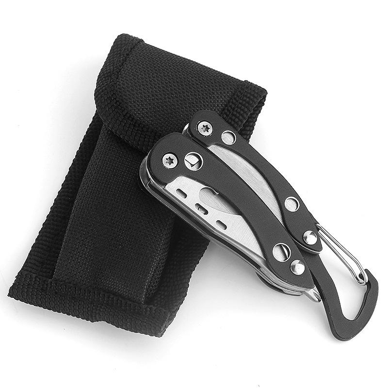 Compact Multi-Tool Keychain: Folding Knife, Pliers, and EDC Emergency Gear
