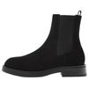 Leather Vintage Slip-On Short Chelsea Boots Men Boots Black 12057520-38
