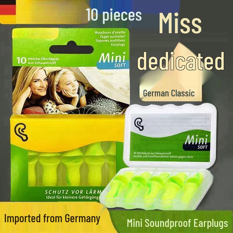 Ultra-Quiet Soundproof Earplugs for Sleeping - Noise Reduction Sleep Aid for Small Ear Canals and Student Dormitory Use