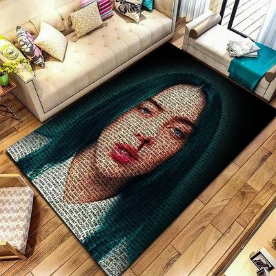 Dywan Billie Eilish do salonu, sypialni, domu, dekoracja sofy, antypoślizgowa mata podłogowa dla dzieci