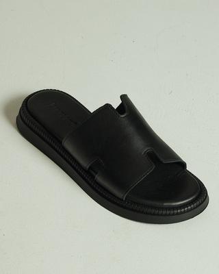 Men's Slippers Bravelli 19915 40 Black Leather