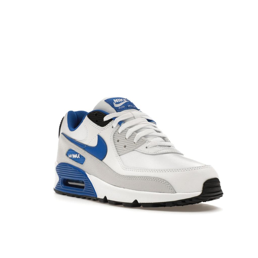 Nike Air Max 90 Leder Weiß Game Royal Herren Sneaker Photon-Dust Schwarz FN6843-100