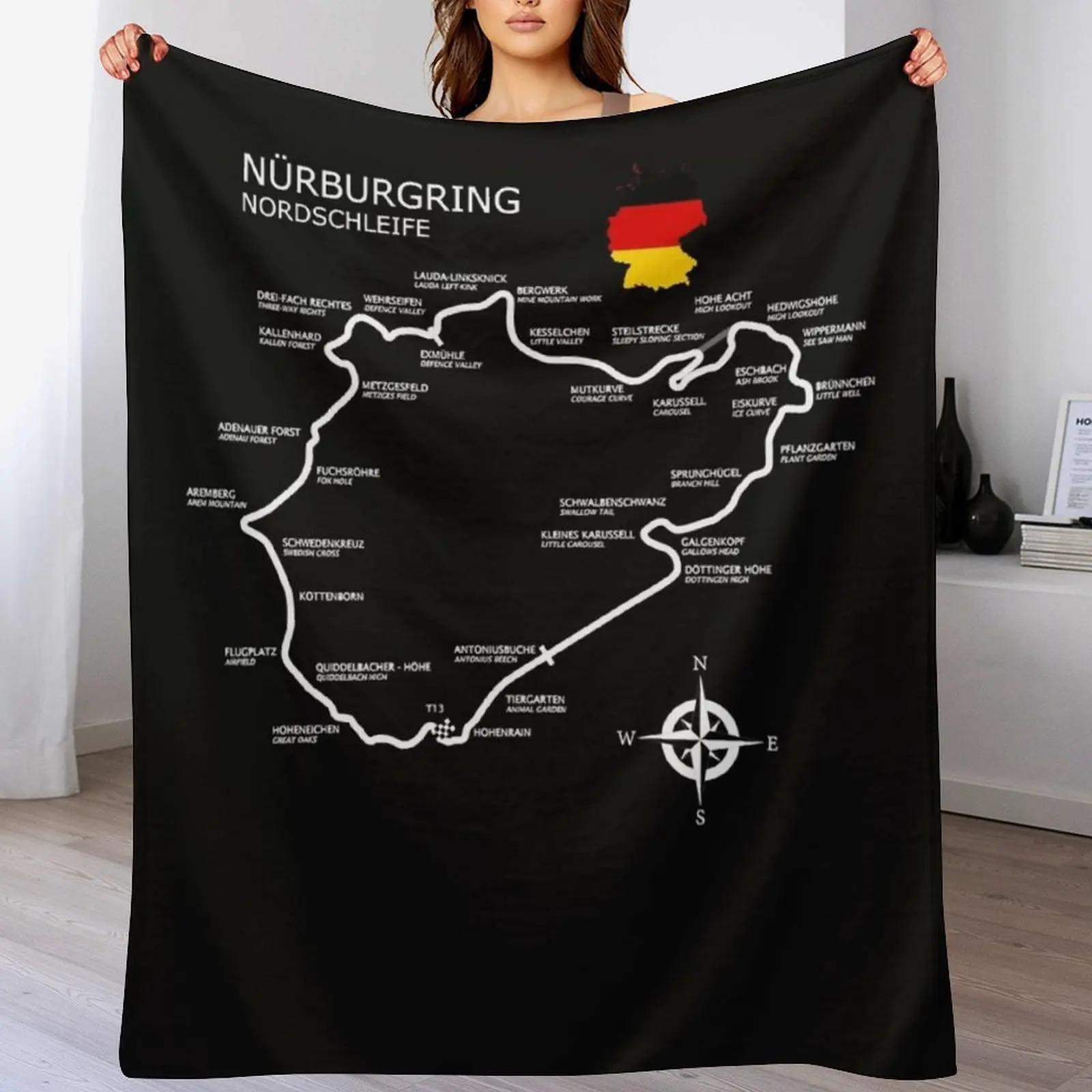 The Nurburgring Nordschleife Classic TShirtpng Throw