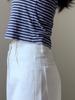 White High-Waist Plus Size Straight-Leg Jeans for Women - Spring Loose Fit Wide-Leg Pants