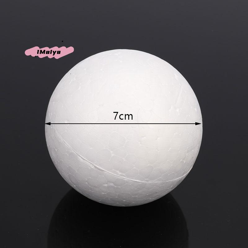 M-10pcs Christmas Ball Polystyrene Styrofoam Foam Ball Round DIY Accessory Handmade For Party Celebration Decorations Craft DIY