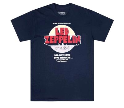 Rock Band Led Zeppelin Short Sleeve Graphic 1971 Wembley Unisex T-Shirt