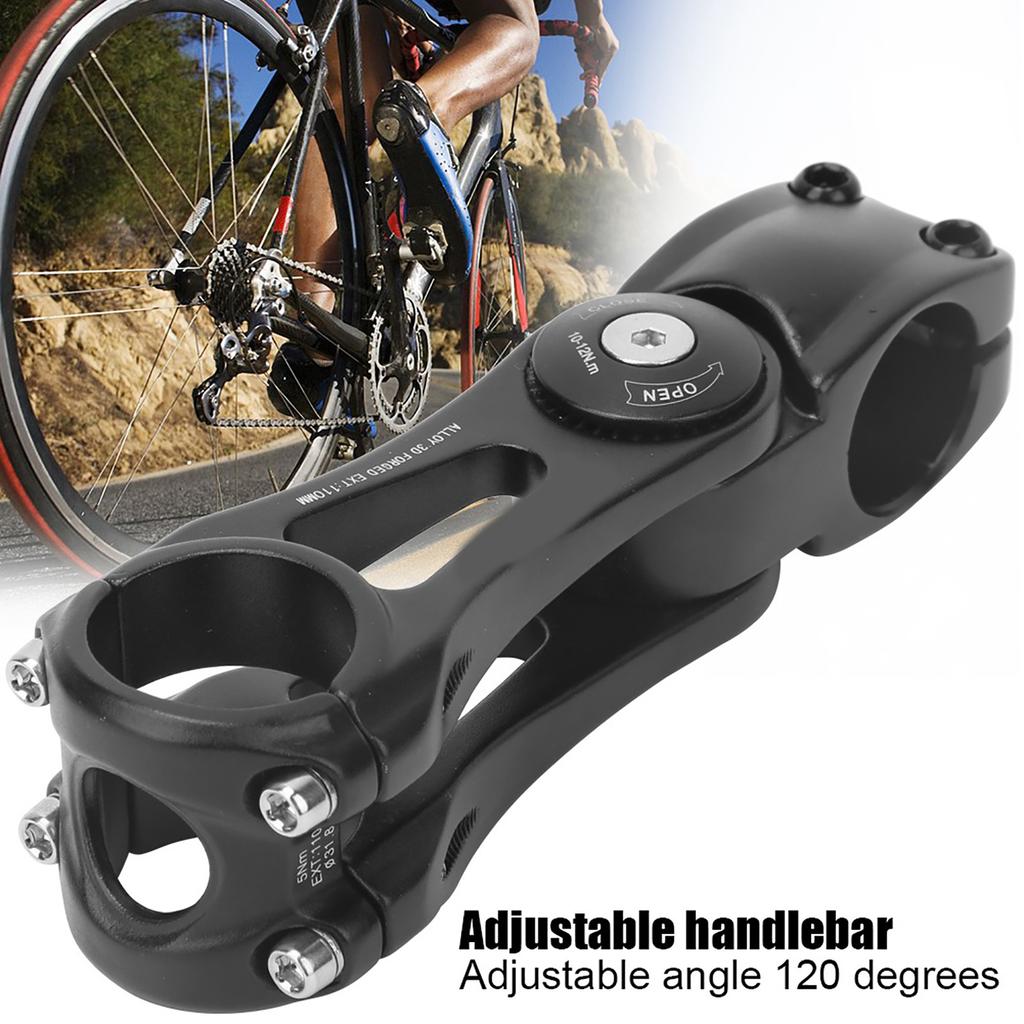 Verstellbarer Aluminiumlegierung Fahrradlenker Vorbau für Mountainbike Fahrradteile Fahrradzubehör(31.8*115 )