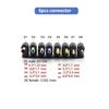 Power Dc Plug Converter 810pcs Female Connector 55mm21mm Elbow Plug Converter 55mm17mm Micro Usb Socket Adapter