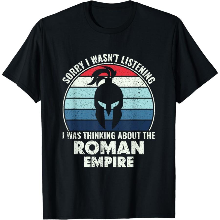 Думая о Римской империи - Забавная футболка по истории Рима(2) S