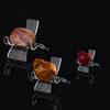 Display Showcases 10Pcs Stands Transparent Clear Chair Shape Stable Space-saving Storage Acrylic Crystal Geodes Rock Mineral Agate Coral Holders Home
