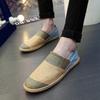 Men Summer Slip on Driving Shoes Flats Unisex Lazy Shoes Women Casual Canvas Shoes Large Size for Couple