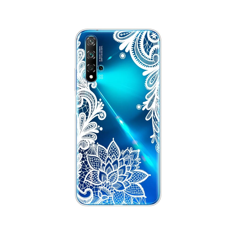 Dla Huawei Nova 5T Case miękka TPU tylna silikonowa obudowa telefonu dla Nova5T 5 T YAL-L21 6.26 ''fundas coque zderzak