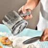 PP Stainless Steel Flour Sifter 2-Layer Powder Sifter Baking Sieve  Flour Sugar Cocoa Powder