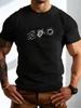 Wave Turtle Sun Simple Chest Print Unisexs Crew Neck Short Sleeve Beach Casual Basic Summer Soft Daily Comfort Fit Wear Tee Shirt