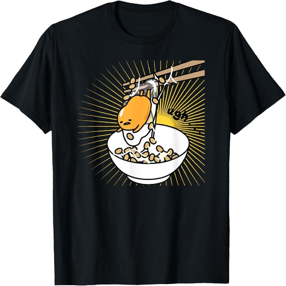 Gudetama Ugh Rice Bowl Tee Shirt T-Shirt S чёрный