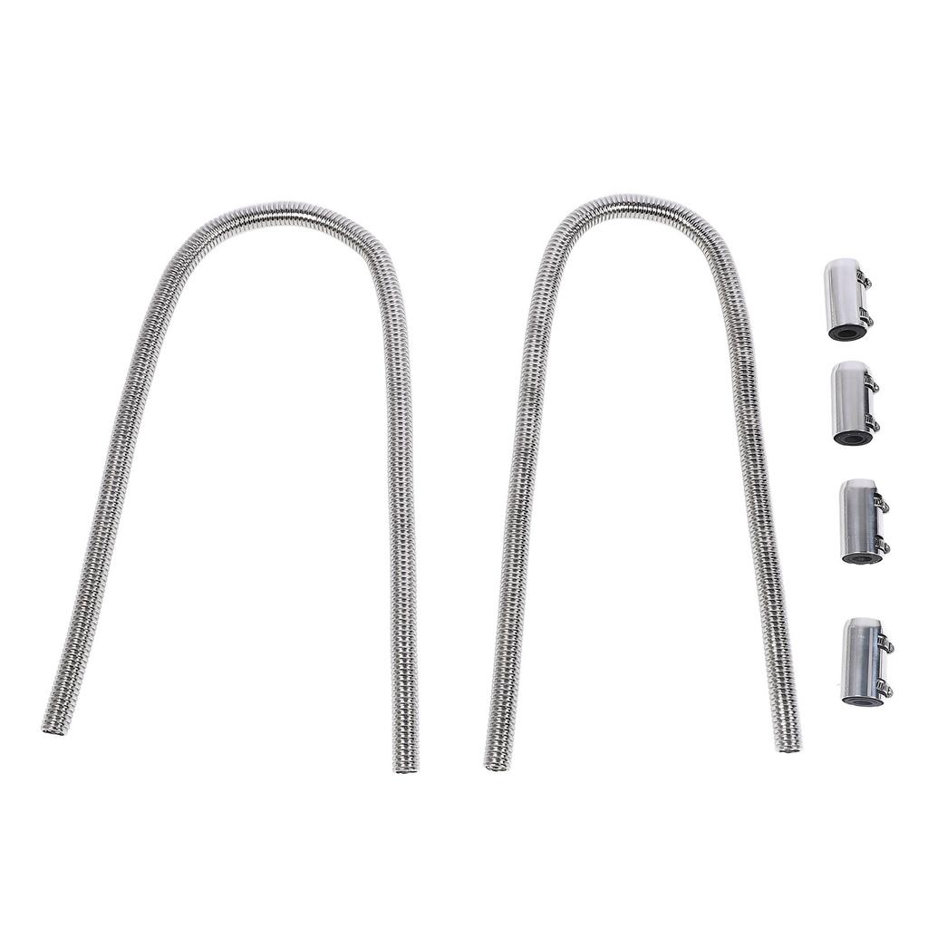 44in Radiator Hose Kit with Cap Clamp Stainless Steel Efficient Cooling Flexible Rustproof Universal Fit Coolant Water
