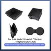 For Tesla Model YL Launch /Y Juniper/3 Highland 2026 Center Armrest Hidden Storage Box Coaster Console Organizer Box Accessories