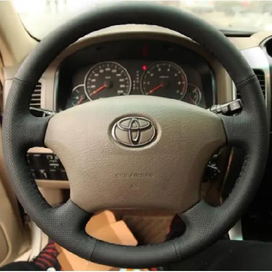 Δερμάτινο κάλυμμα τιμονιού αυτοκινήτου για ράψιμο Για Toyota Land Cruiser Prado 120 Land Cruiser (2003-2007) Τακόμα(2005-2011)