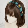 MAIA Floral Jacquard Hairband - Knot Blue