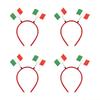 QX2E Cheerful Set Of 4pcs Team Spirit Headbands Headwears For Various Party Occasion