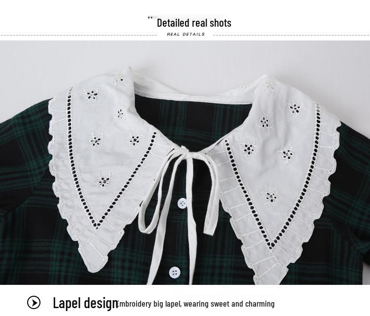Autumn 2025 Girls' Plaid Pleated Skirt Set - Academy Style JK Uniform for Kids