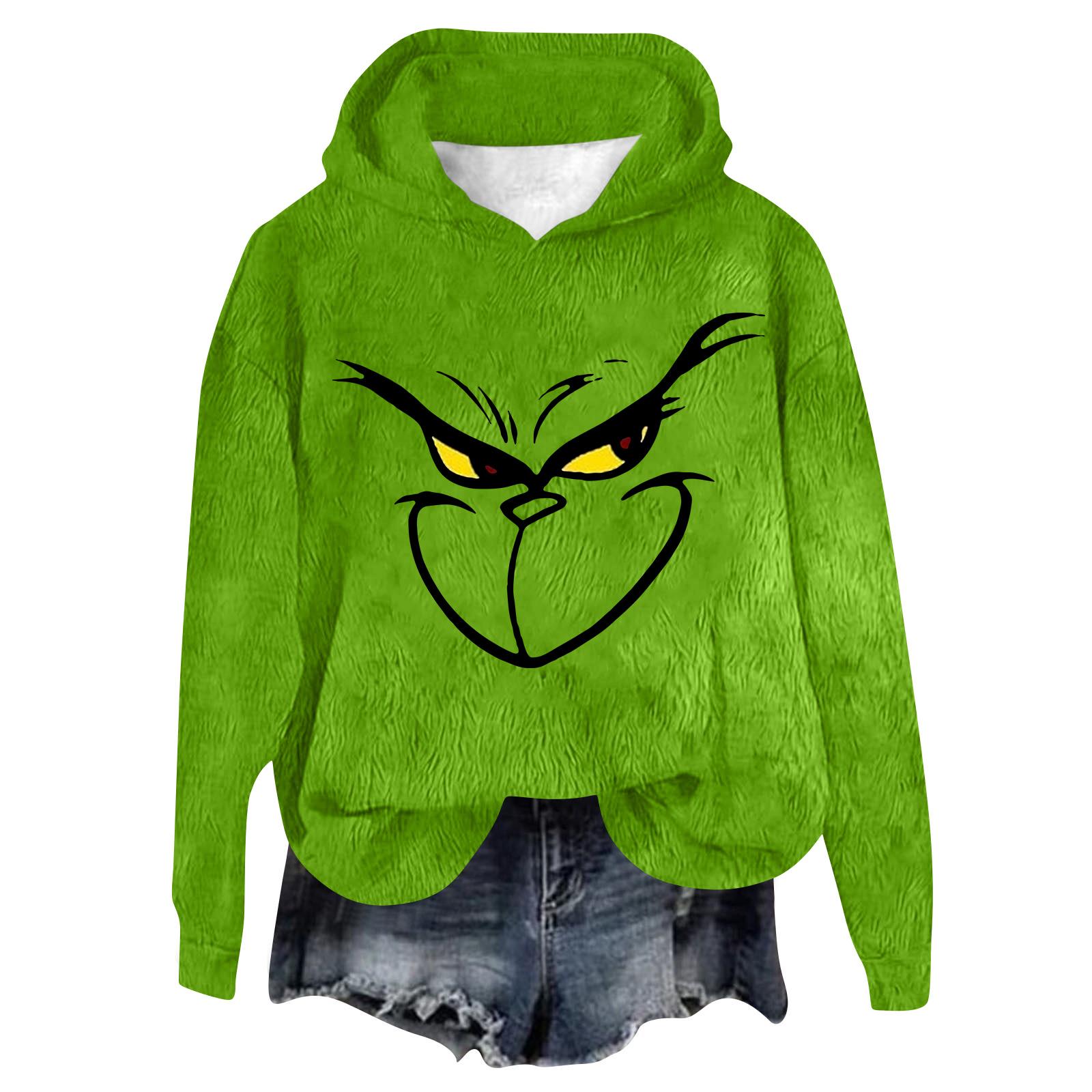 

Женская фланелевая толстовка с капюшоном и длинными рукавами с рождественским принтом XL жёлтый