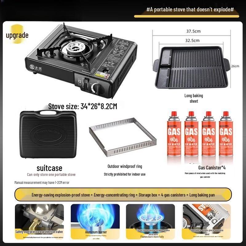 OEING Portable Outdoor Cassette Stove Kit Standard