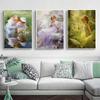 Little Girl Decoration Pictures Room Wall Art Canvas Painting Decor for Room Virgin Mary Interior Paintings Retro Decorative