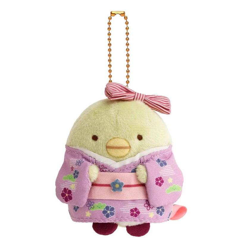 Sumikkogurashi Penguin Kimono Lizard Yellow Cat Plush Keychain For Gift Girls