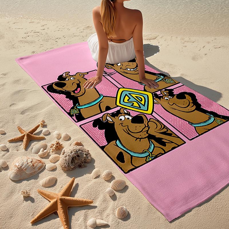 Ultra-Soft Beach Towel with Scooby-Doo Theme,Ideal for Pool - Camping, Diving - Perfect Travel Essential, Vibrant Beach Towel.