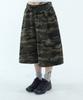 FUZZY SCAN Camo Cross Eyelet Bermuda Pants Khaki
